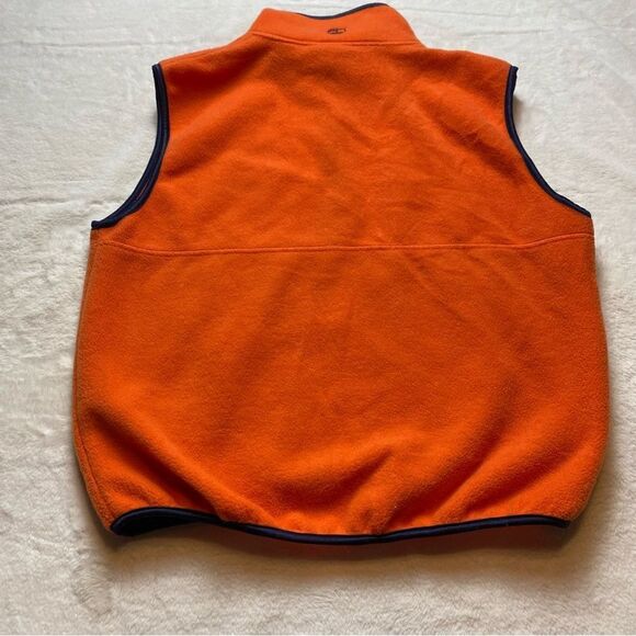 Timberland Orange Fleece Front Zip Vest Vintage Size Medium - Picture 2 of 11